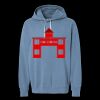 Unisex Garment-Dyed Lightweight Fleece Hooded Sweatshirt Thumbnail