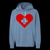 Unisex Garment-Dyed Lightweight Fleece Hooded Sweatshirt Thumbnail