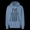 Unisex Garment-Dyed Lightweight Fleece Hooded Sweatshirt Thumbnail