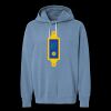 Unisex Garment-Dyed Lightweight Fleece Hooded Sweatshirt Thumbnail