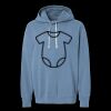 Unisex Garment-Dyed Lightweight Fleece Hooded Sweatshirt Thumbnail