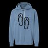 Unisex Garment-Dyed Lightweight Fleece Hooded Sweatshirt Thumbnail
