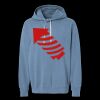 Unisex Garment-Dyed Lightweight Fleece Hooded Sweatshirt Thumbnail